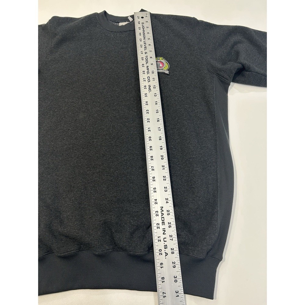 XLARGE Brand crewneck Sweatshirt Mens Medium Gray Gorilla Patch Skate Streetwear - Picture 6 of 6